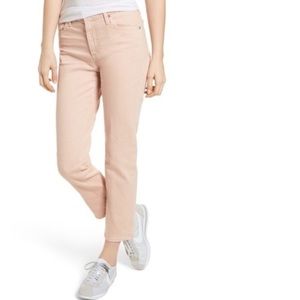 NEW AG Adriano Goldschmied Isabella Cropped Pink Jeans Size 27